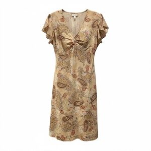 Y2K Millennium Paisley Babydoll Style Top Area Size M